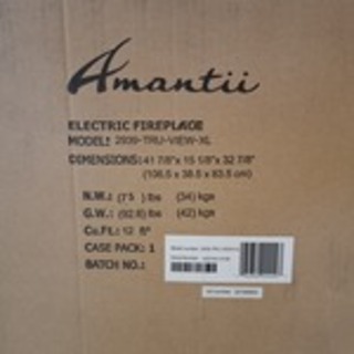 Elektrische sfeerhaard, Remii, 2939-TRU-VIEW-XL, Zwart, 2016